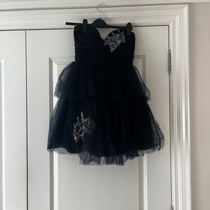 Beautiful Blue Dress. By Basix Black Label. Size small.